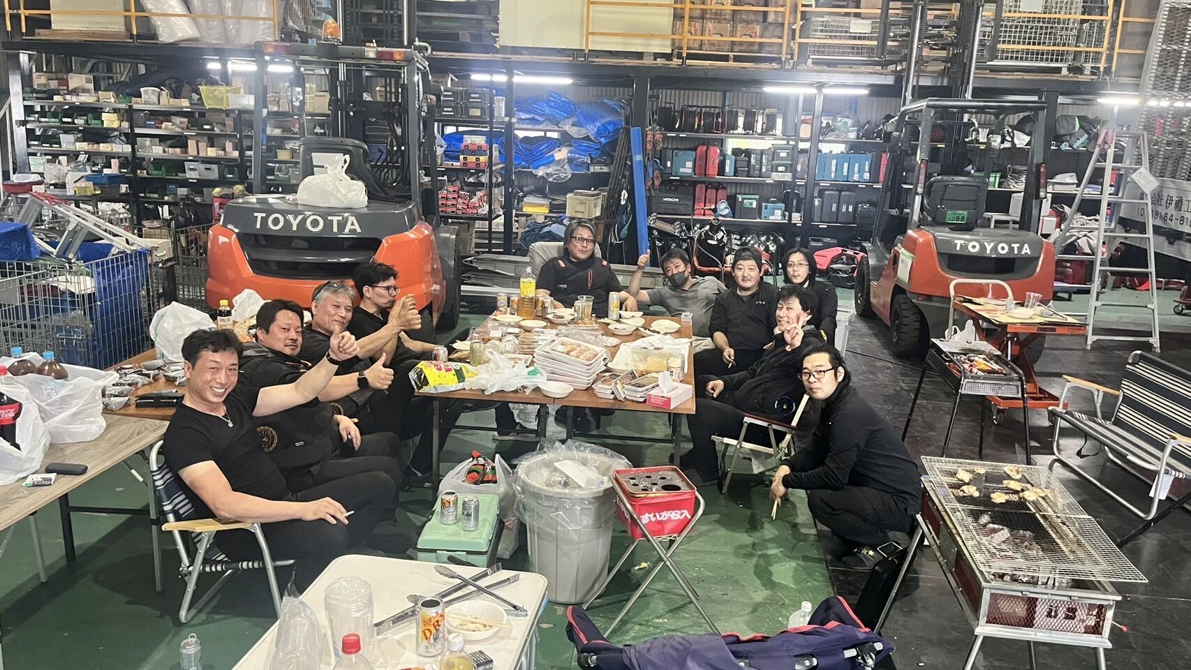 会社のみんなでBBQ🍖